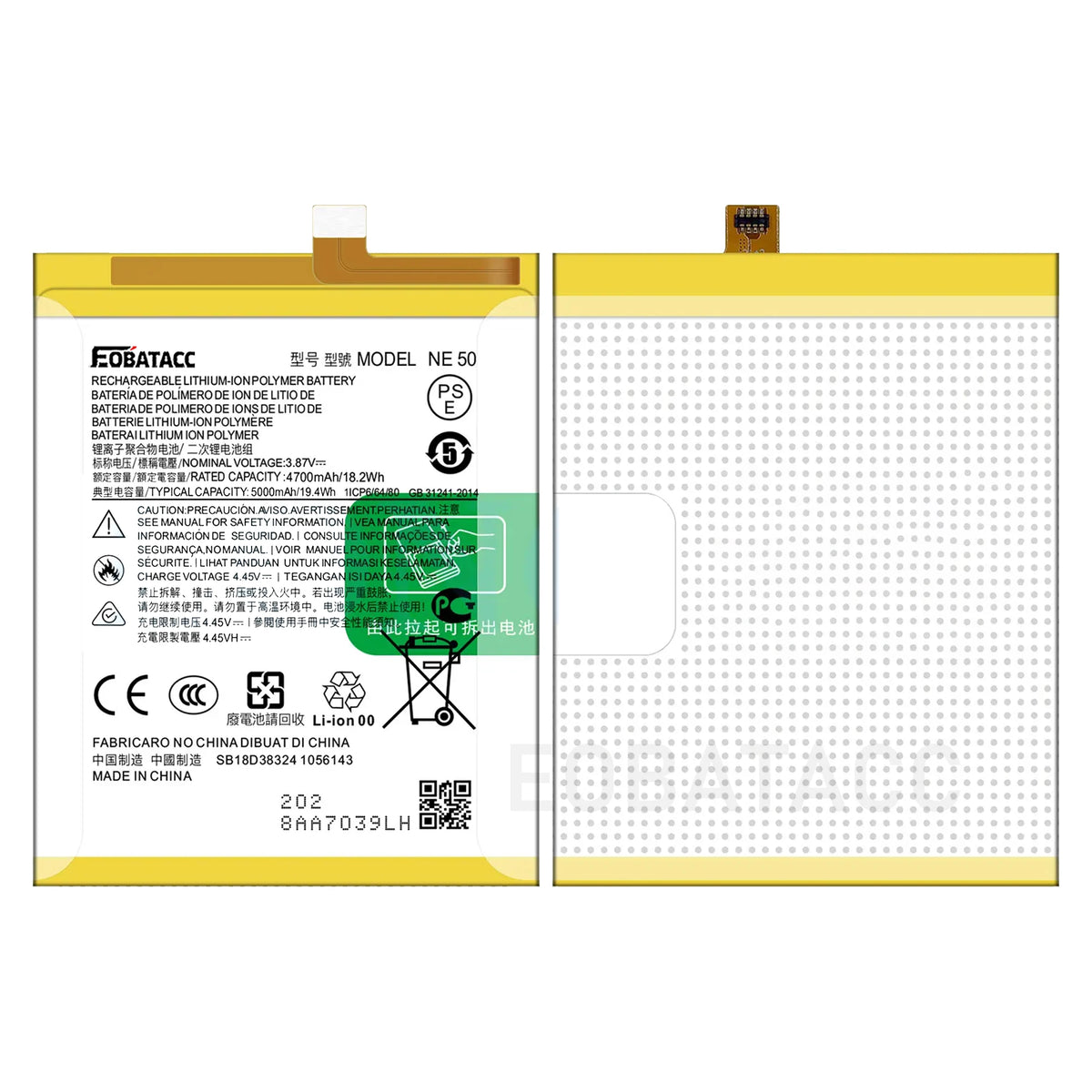 2026 Years 100% Genuine New Original NE50 Battery For Motorola MOTO XT2221 G52 G82 5G G72 High Quality Batteria With FREE Tools