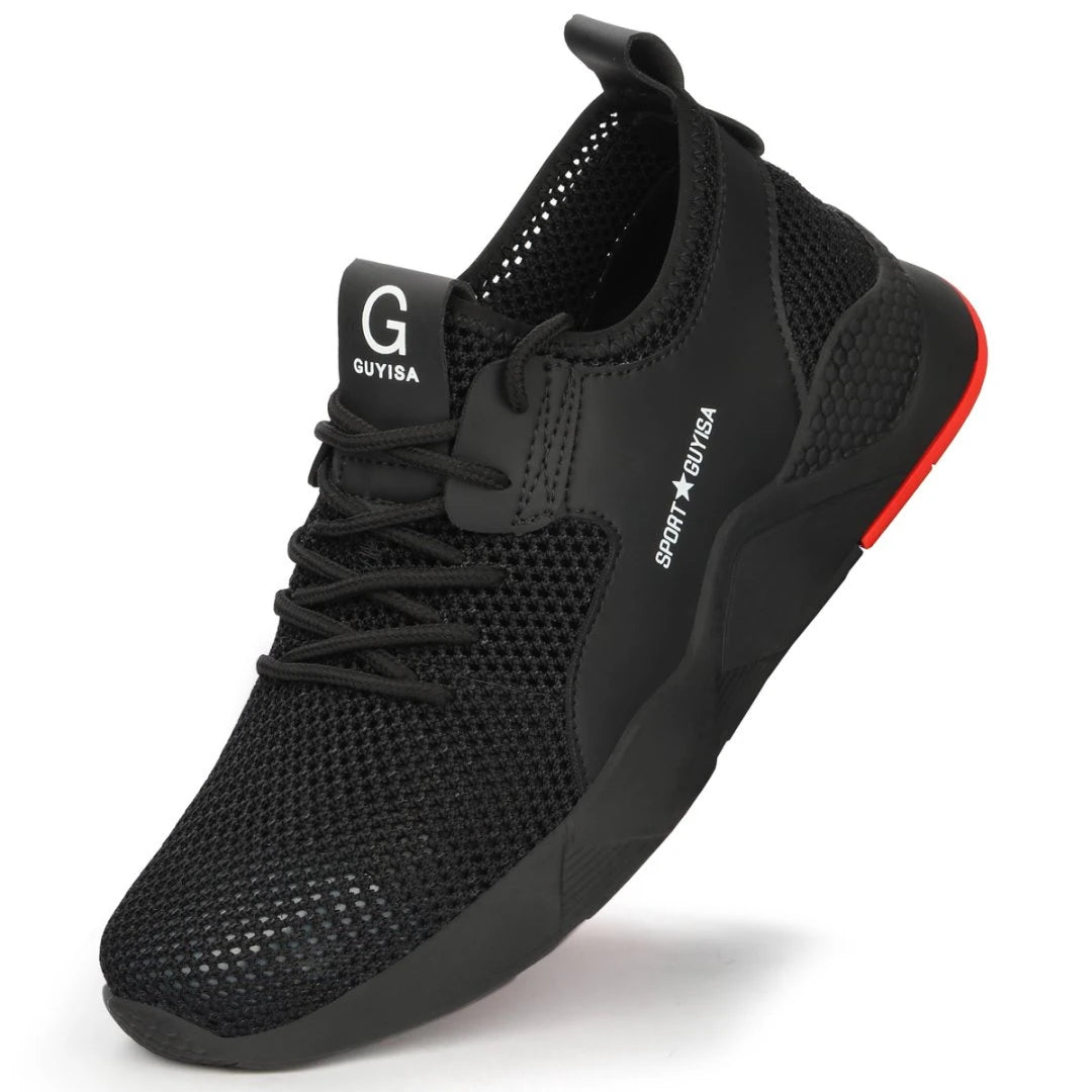 Summer Safety Shoes Mesh Work Shoes Lightweight Safety Sneaker For Men Breathable Protective Work Sneakers Steel Toe Shoes Man