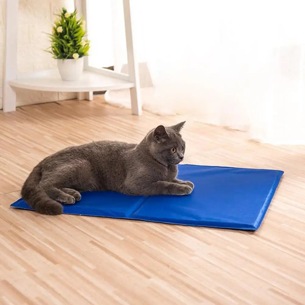Summer Chill Pad Pet Ice Bed Mats Cushion Dogs Cats Summer Cooler Sleeping Pad Heat Relief Cooling Sponge Gel Pet Supplies