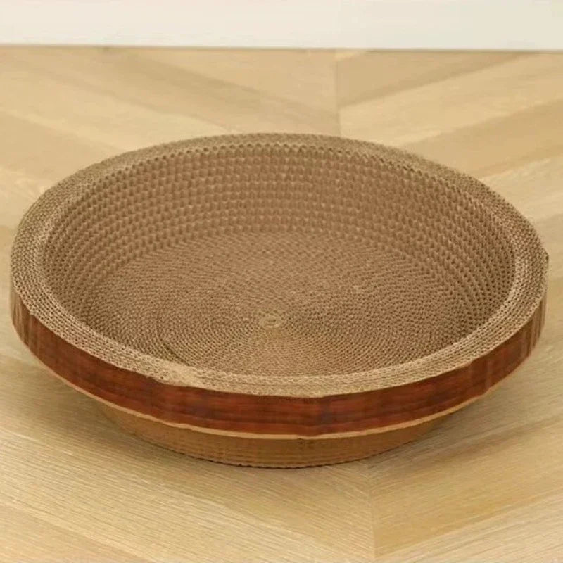 Cat Scratching Board Protect Furniture Grinding Claw Toys Round Oval Corrugated Paper Wear-resistant Cat Nest Scratching Board