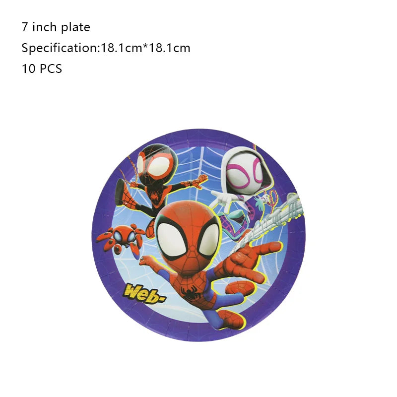 Spidey and His Amazing Friends Birthday Party Decoration New Latex Balloons For Kids Event Supplies Foil Latex Balloon Backdrop