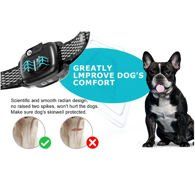 Anti Bark Collar, Dog Training, Vibration Shock Collar, Smart Color Screen