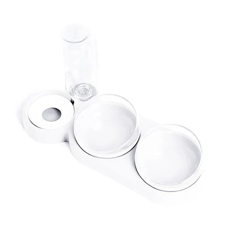New Pet Automatic Feeders Three Bowl Pet Water Dispenser Feeders Large-diameter Dog Basin Cat Bowls Pet Automatic Feeders