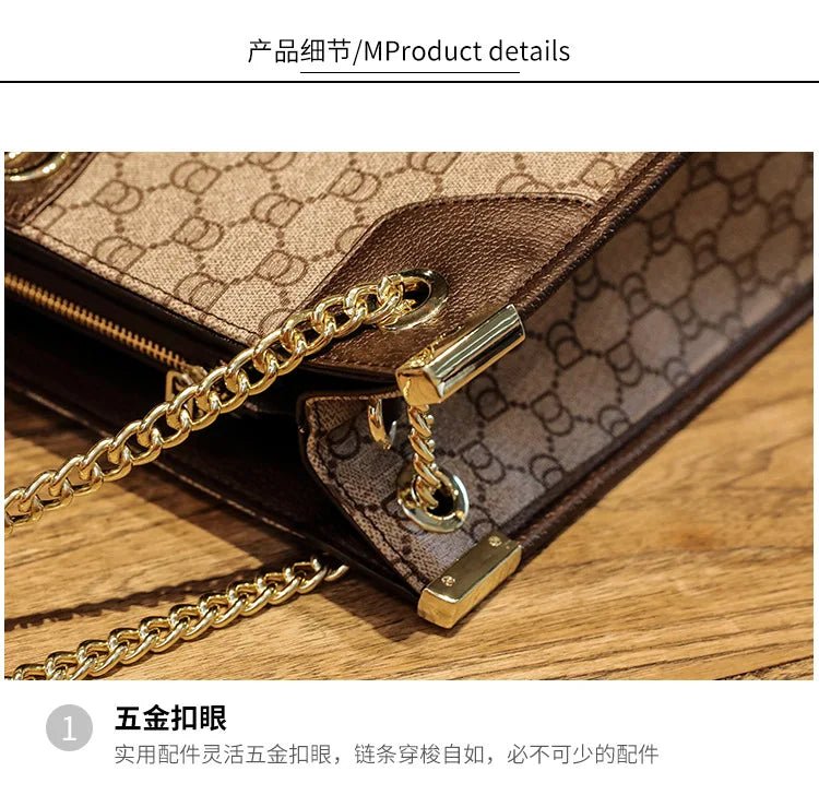 Fashionable Diaper Bag Trendy Crossbody Handbag For Business Women Elegant Leather Classic Designer Paris Style Large Capacity