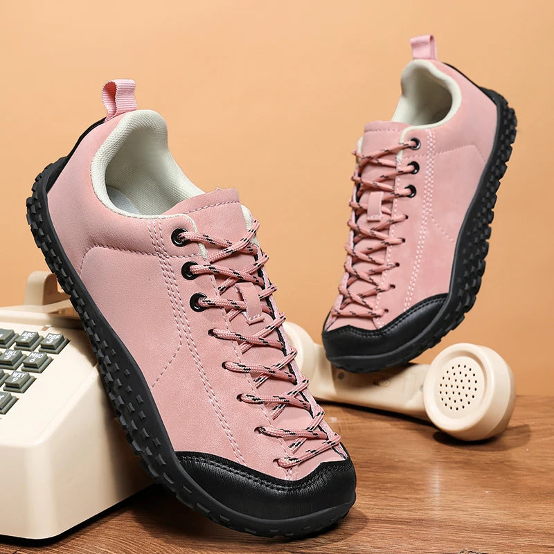 Couple Outdoor Hiking Shoes Slip On Mountaining Shoes Men Wide-Toe-Box Barefoot Shoes for Men Women Walking Shoes Men Sneakers