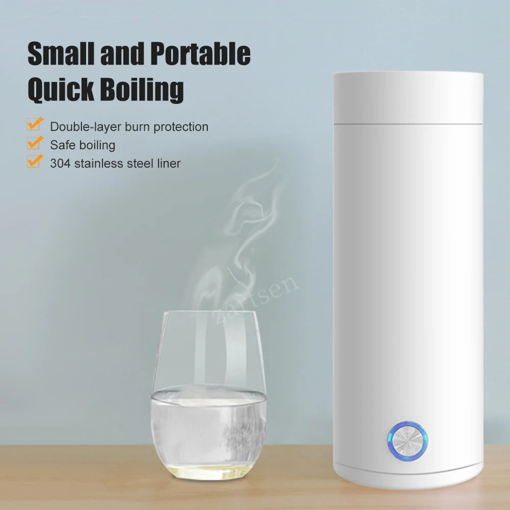 Portable Electric Kettles Cup 400ml 220V Tea Coffee Milk Electric Kettle Travel Boil Water Keep Warm Kitchen Appliances Thermo