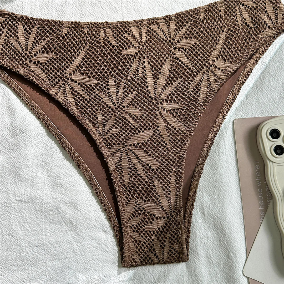 With Sarong Underwired Bikini Female Swimsuit Women Swimwear Three-Pieces Bikini Set Brazilian Bather Bathing Suit Swim V7936