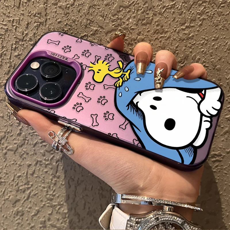Anime Funny Dog Cool S-Snoopy Hard Phone Case for Xiaomi Redmi Note 15 14 13 12 10 9 Pro Plus 4G 5G 12S 11S 10S  9S Matte Cover