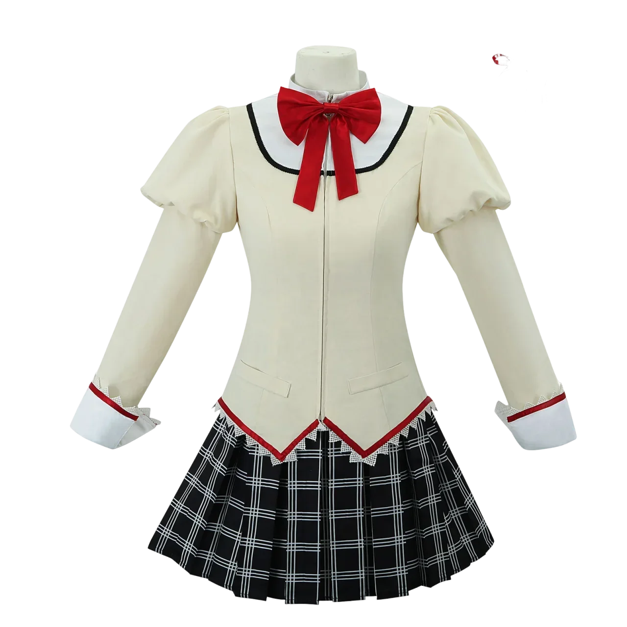 Halloween  Cosplay Costume Anime Madoka Magica Girl Outfit Halloween Party Dress School Uniform Roleplay