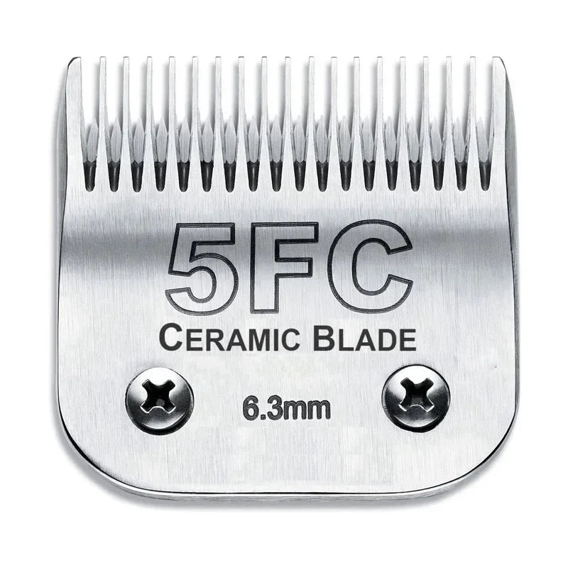 Detachable Pet Dog Grooming Clipper Ceramic Edge Blade Compatible with most Andis,Oster A5,Wahl KM10 Series Clippers