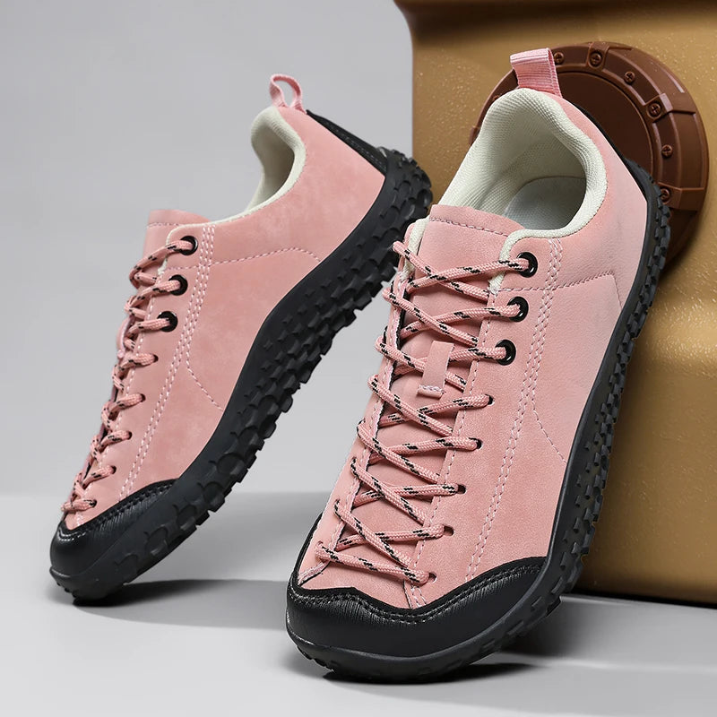 Couple Outdoor Hiking Shoes Slip On Mountaining Shoes Men Wide-Toe-Box Barefoot Shoes for Men Women Walking Shoes Men Sneakers