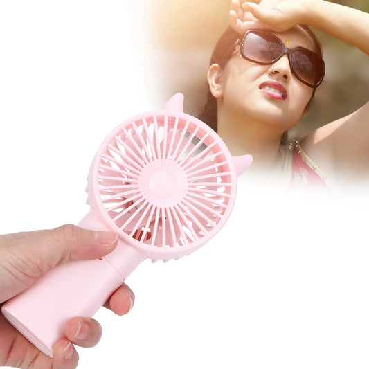 Electric Fan Fan Handheld Fan Mini Fan Mini Fan Portable Hand-Held Cute Mute Electric Cooling Fan for Home  Travel Pink