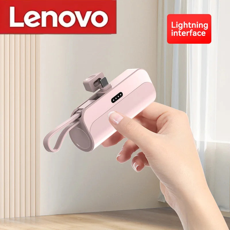 Lenovo 2026 500000mAh Ultra Slim Power Bank Super Fast Charging High Capacity Portable External Battery USB C for Android iPhone