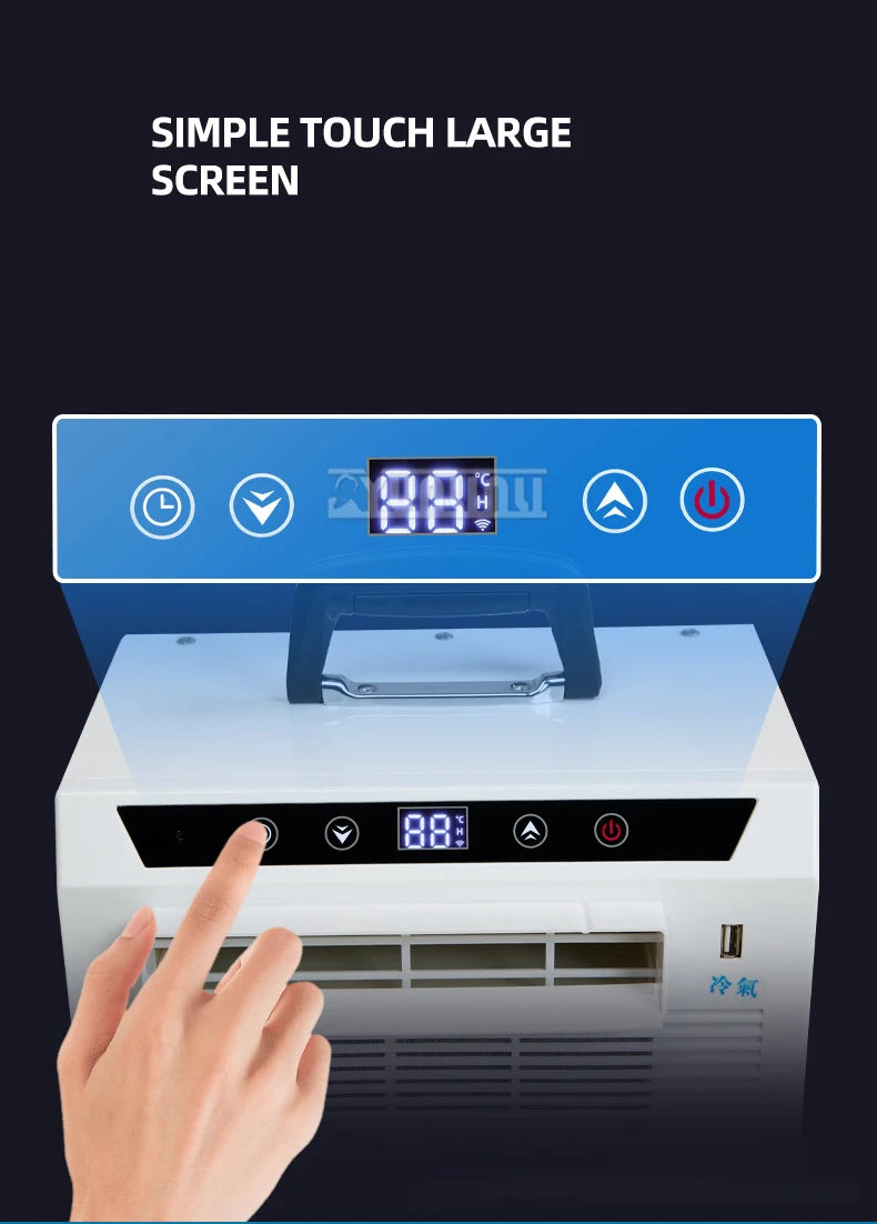 Remote Control Split Mobile Air Conditioner Car Portable Small Air Conditioning Machine Tent Klima Gerät 3000BTU