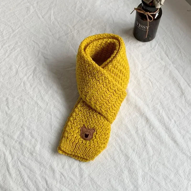 Christmas Toddler Scarf Winter Warm Baby Neck Warmer Fleece Lined Windproof Kids Unisex Scarf Cute Korean Style Festival Gift