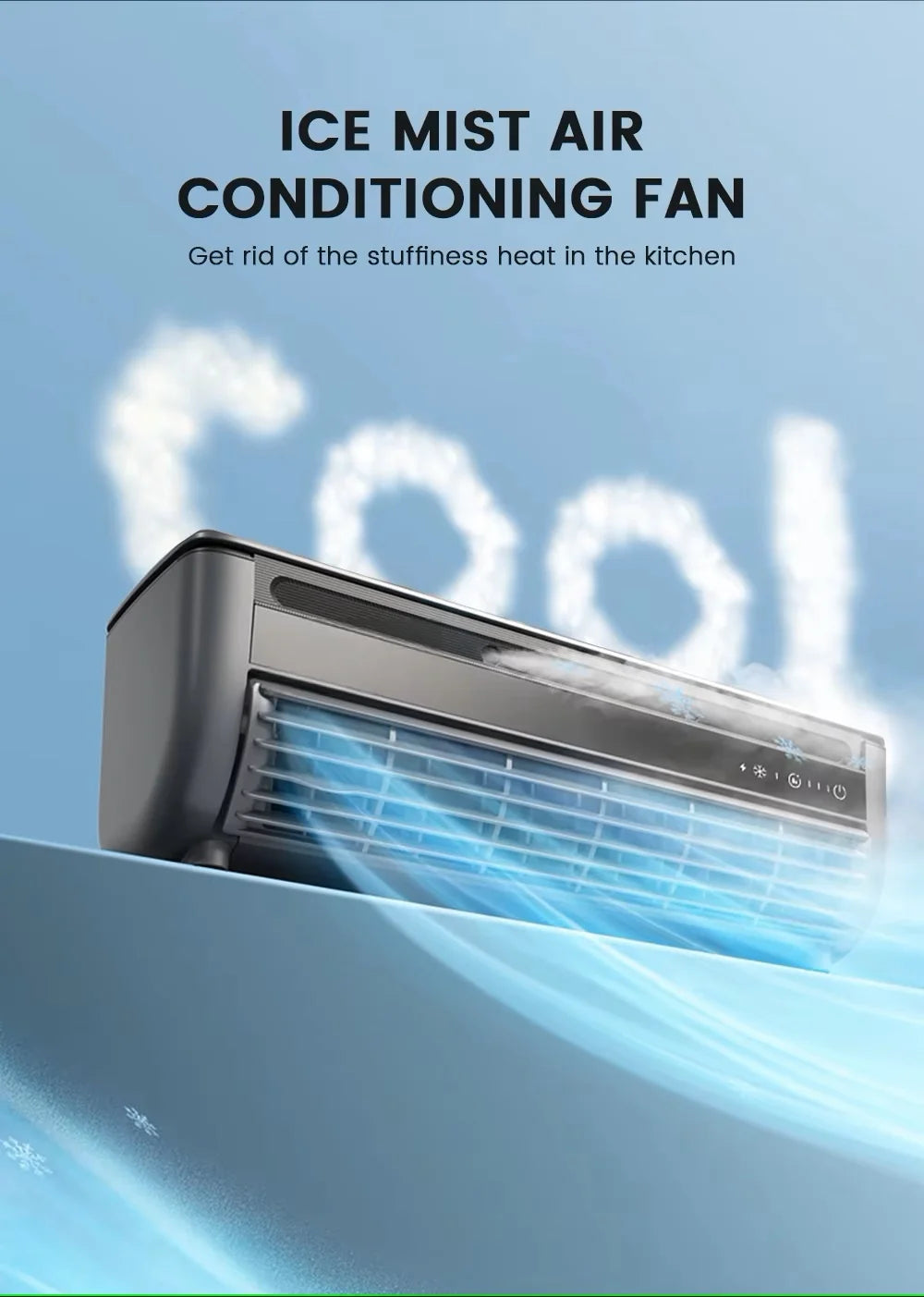 New Model Cooling Wall Fan Large Wind Force Charging Fan Home Use Table Standing Remote Control Kitchen Air Conditioner