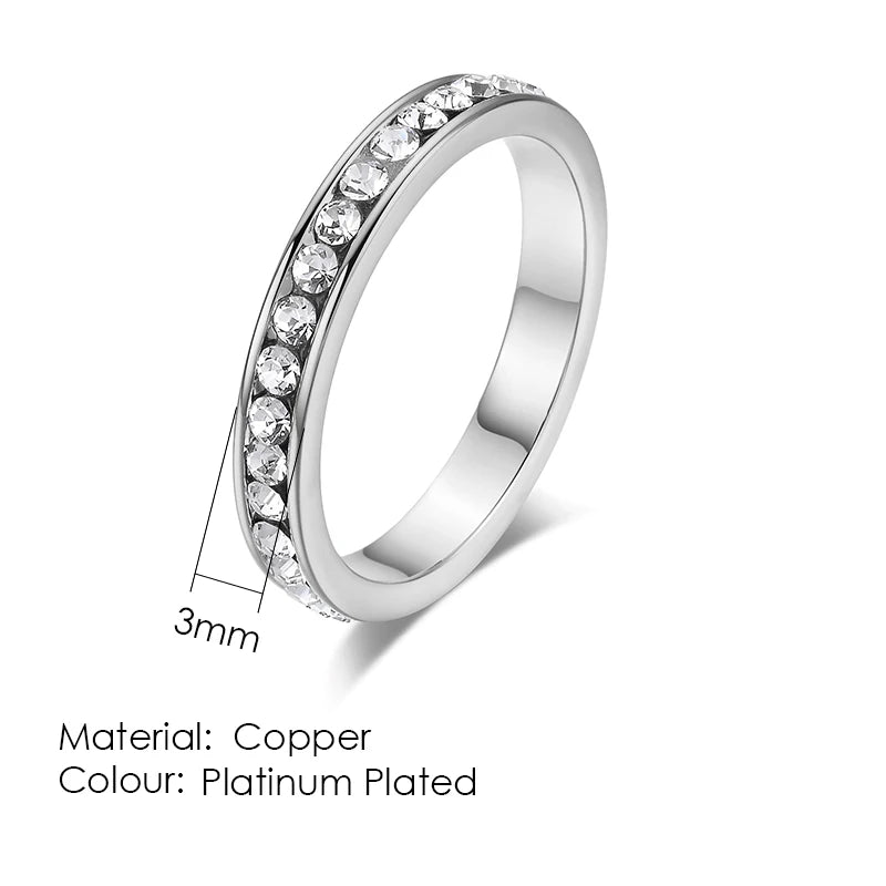 Ring For Women & Men Classic Engagement Wedding Lover Rings AAA+ Cubic Zirconia Fashion Jewelry R011 R062