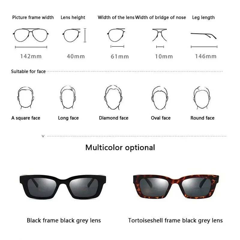 Small Rectangle Women Sun Glasses Brand Men UV Shades Retro Square Black Sunglasses 2021 Luxury Glasses White Decoration Eyewear
