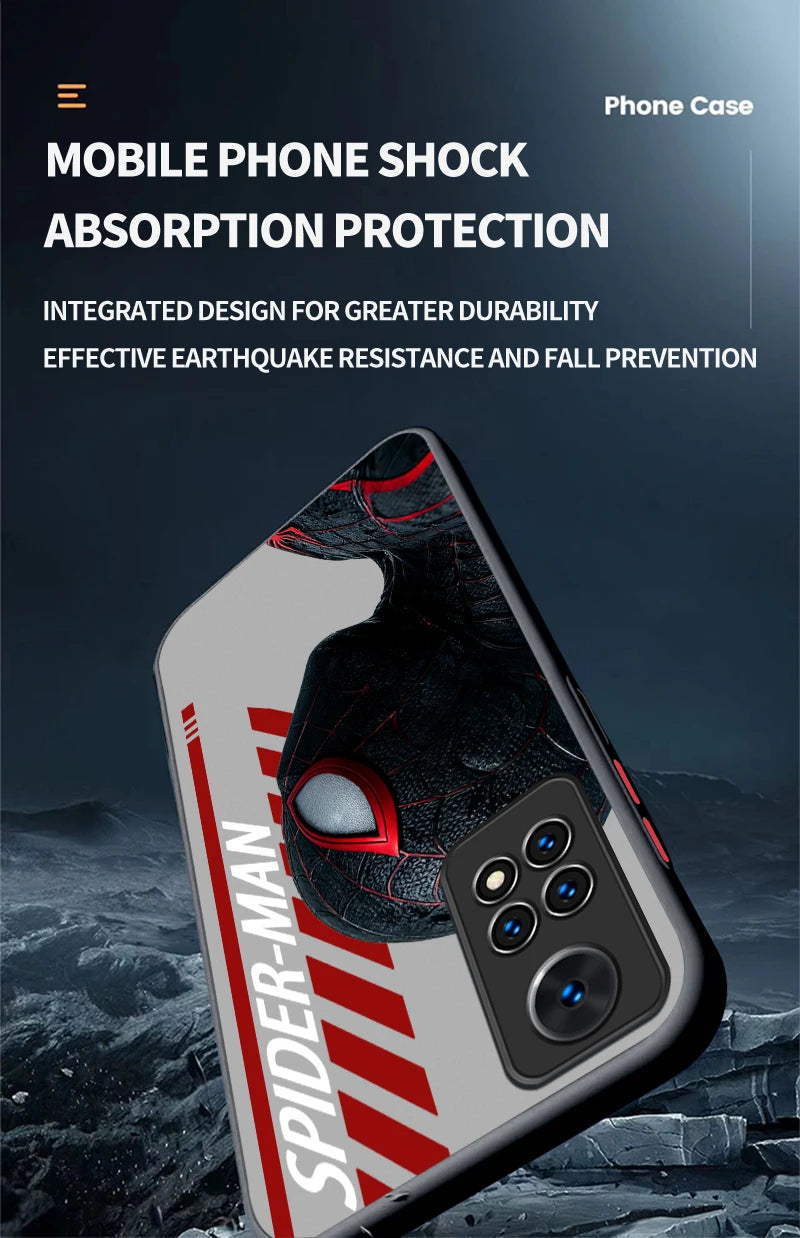 Bat Spider Man Venom Hulk Case For Xiaomi Redmi Note 14 13 12 11 Pro Plus 5G 12S 11S 10S 10 9 Redmi 14C 13C 12C 12 4G A3 A3X