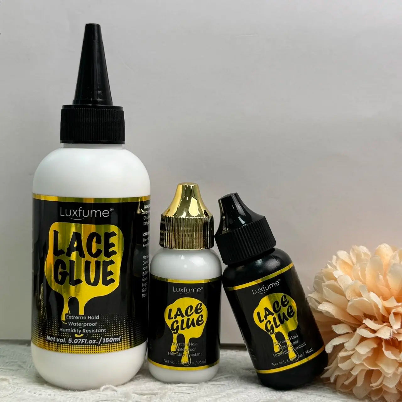 150ml/38 Ultra Hold Front Lace Wig Glue Waterproof Strong Bond Hair Adhesive for Lace Wig Hair System