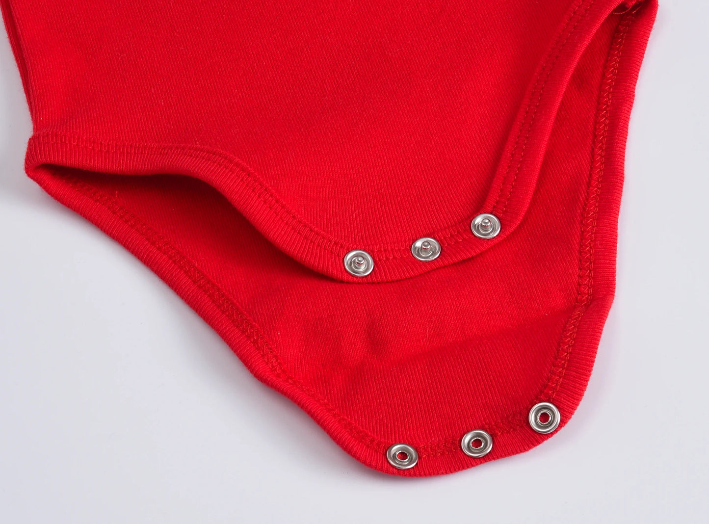 Honeyzone 3PCS/Sets Red Unisex Baby Bodysuit Loungewear Soft Long Sleeve Cotton One-Piece Jumpsuit Newborns Baby Clothing Babies