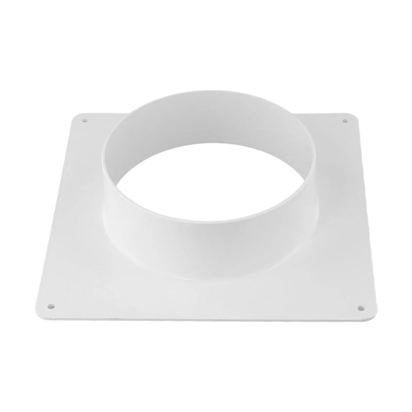 1pc Exhaust Pipe Straight Pipe 100-300MM ABS Air Duct Connectors Flange Ventilation Ducting Replaceable Accessories White