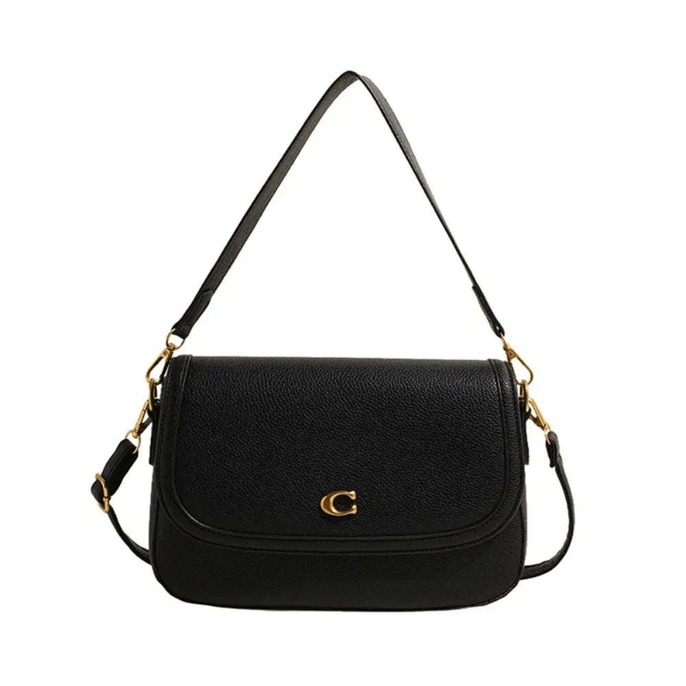 2026 New Retro Luxury Women Shoulder Bag Elegant Leather Crossbody Bag High End Tote Vintage Classic Designer