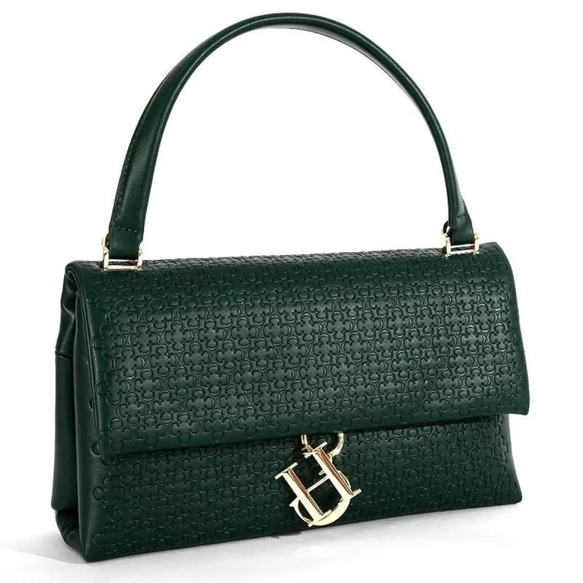 CH Handbag For Women Luxury Designer Shoulder Bag Fashion Embossed Leather Top Handle Bag Elegant Clutch Bag For Daily Use