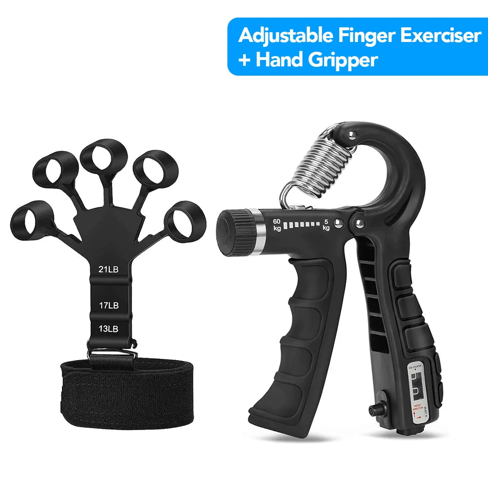 5-60Kg Adjustable Heavy Hand Gripper Fitness Hand Exerciser Grip Wrist Training Finger Gripper Hand Strengthener for Patient