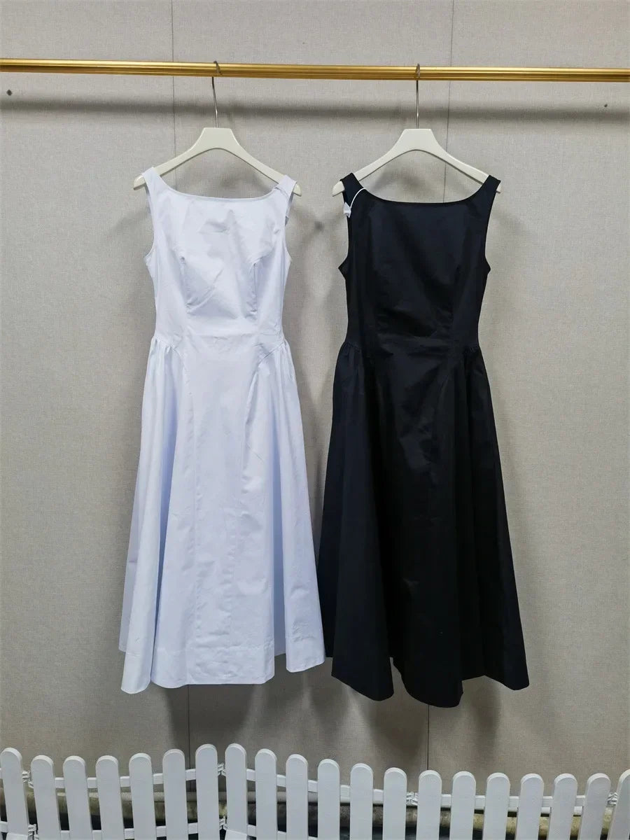 slash neck Backless A-line sexy women dress new elegant summer dresses sexy midi party dresses