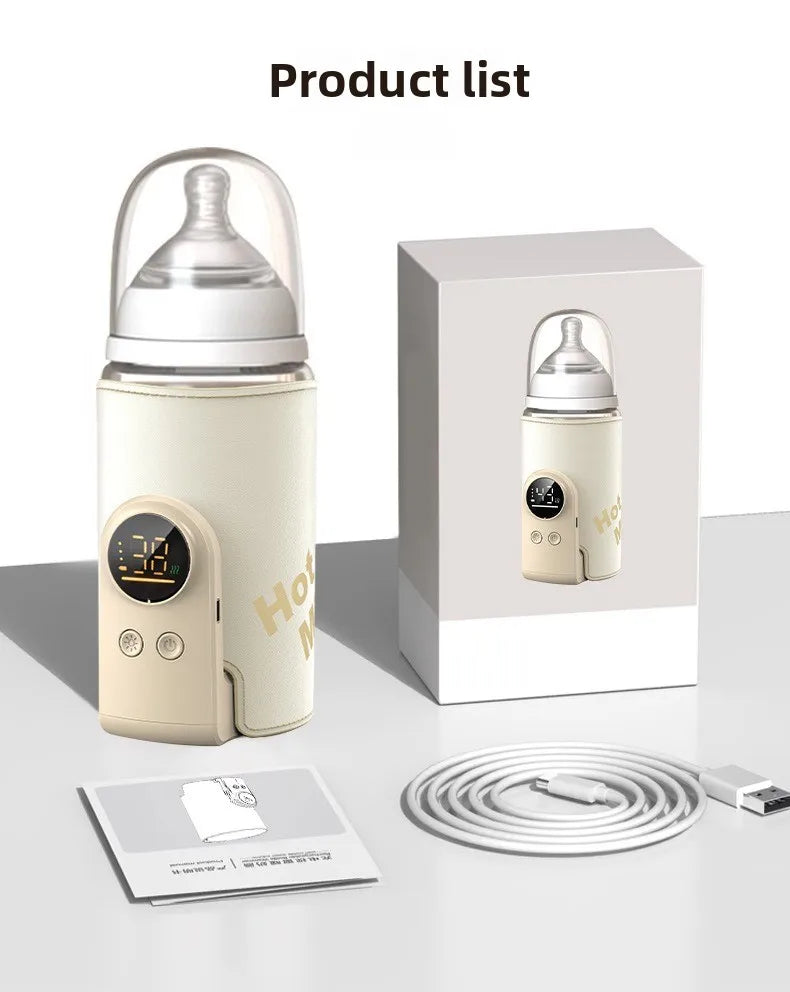 Baby Milk Warmer Baby Nursing Bottle Heater, Portable USB Bottle Warmer for Car, Outdoor Travel Accessories Outdoor Portable