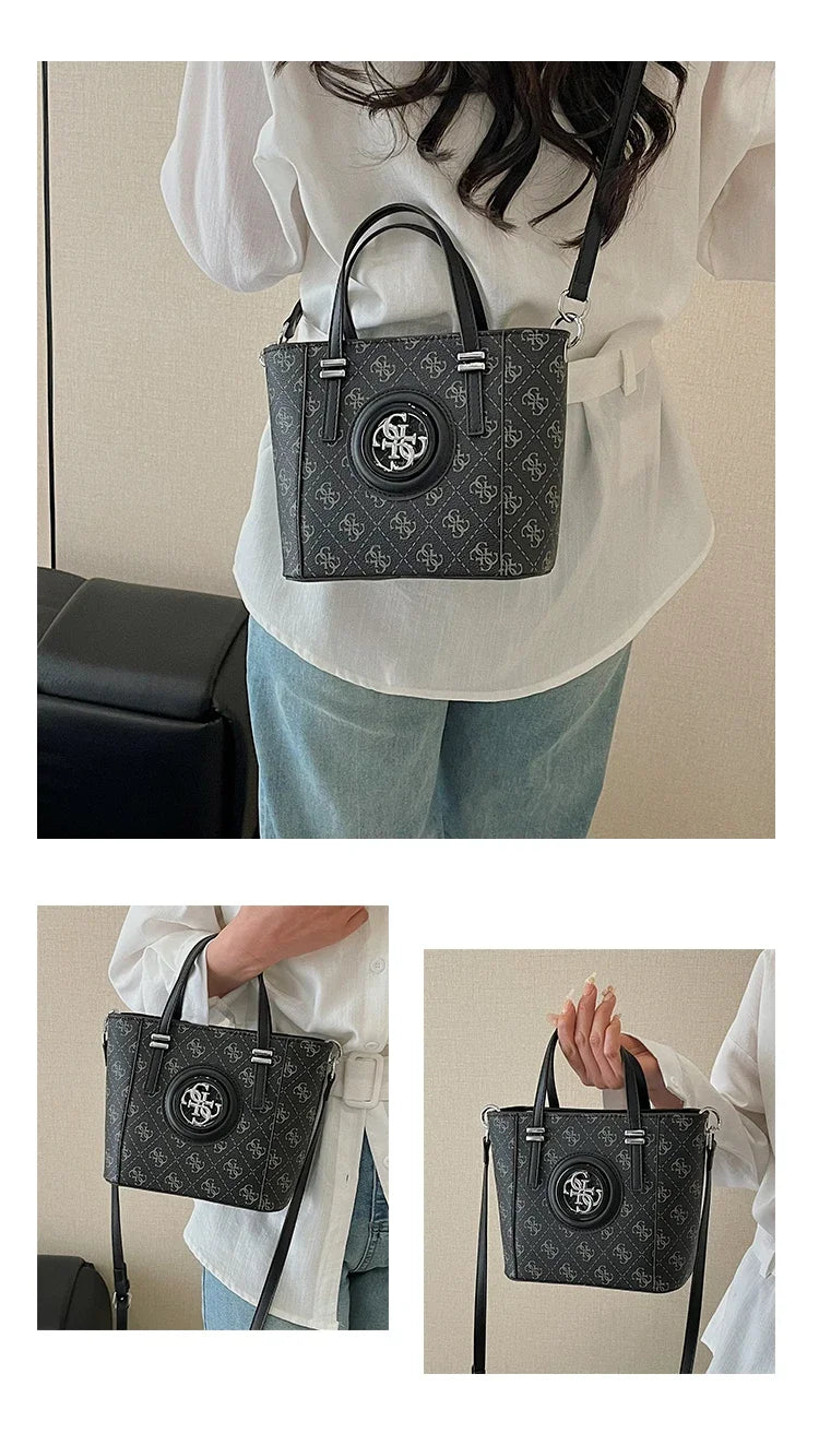 Vintage Leather Diaper Bag For Ladies High-end Simple Fashionable Classic Design Trendy Large Capacity Commuter Backpack