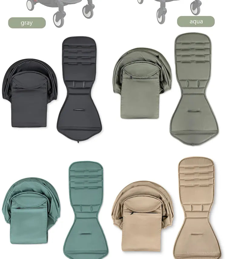New 175 Cover Seat Cushion Compatible With Babyzen yoyo Cover Seat Mattress With Back Zipper Pocket Stroller Accessories