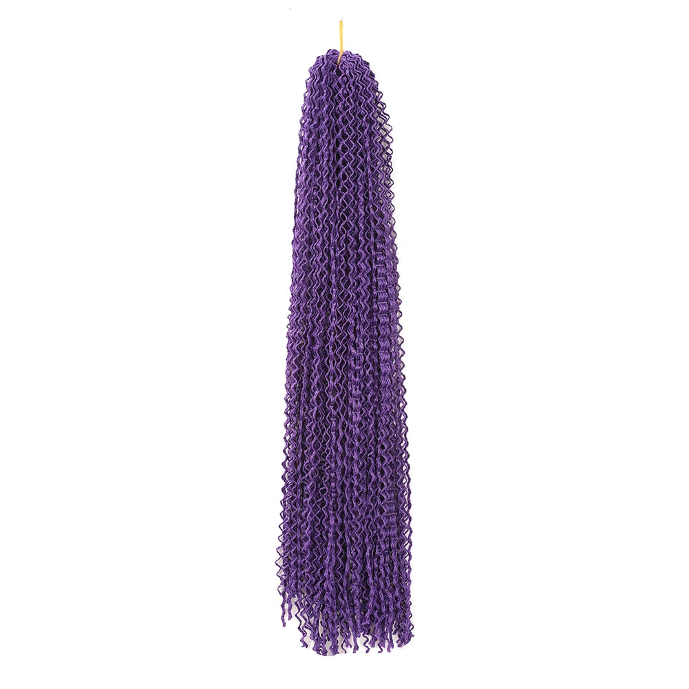 3X Pre-Looped Curly Synthetic Zizi Braids Thin Small Box Braid Crochet Twisted Hair Synthetic Kanekalon Braiding Hair Exten