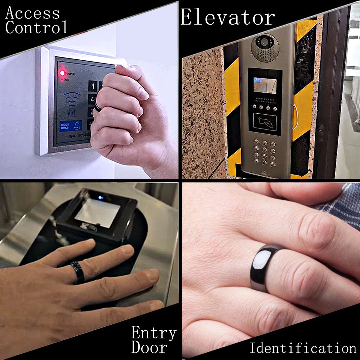 HID RFID Ring 125kHz ProxCard II for Access Control Cards Proximity Compatible with 1386 ISOProx II 26 bit H10301 Format