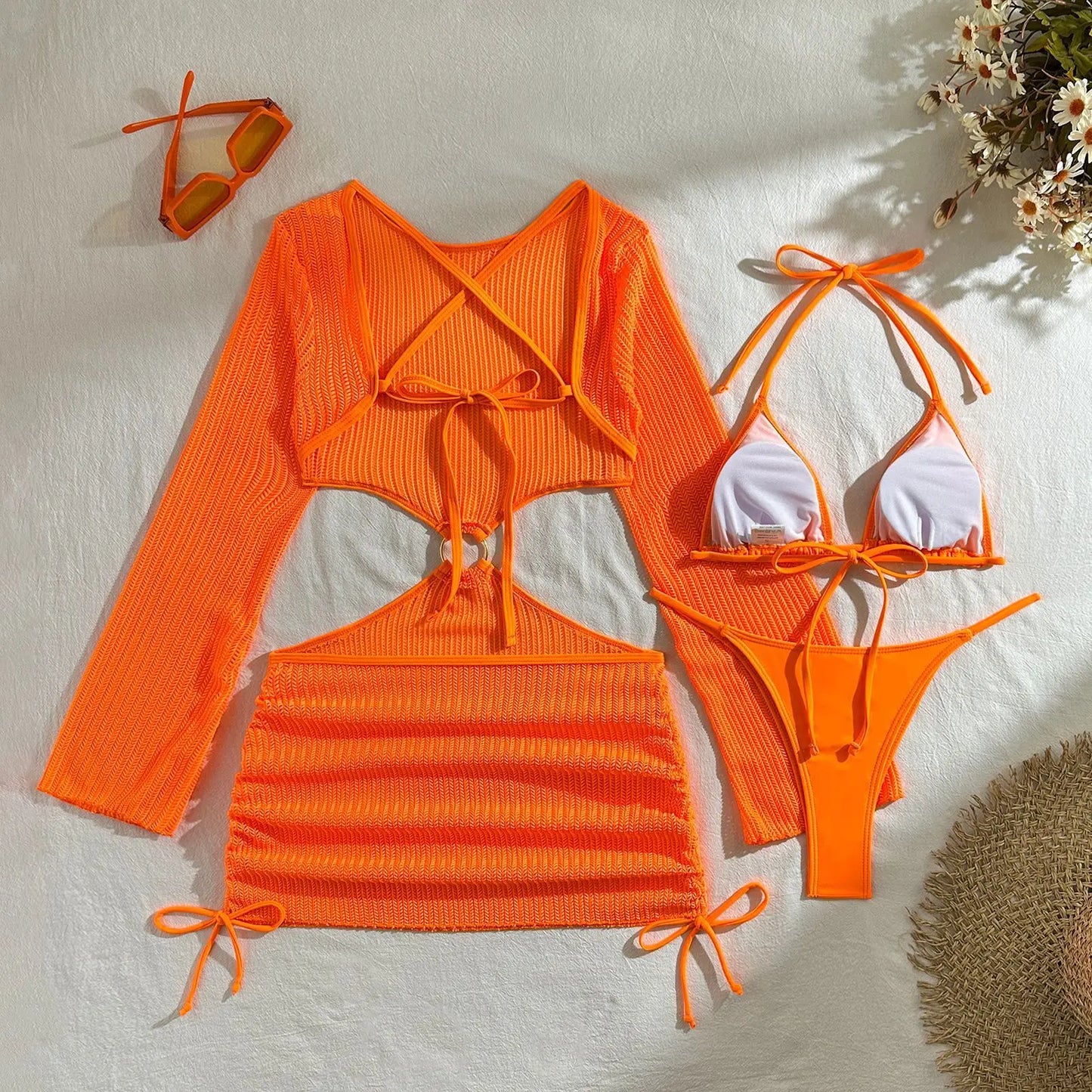 2026 Sexy Bikinis Female Swimsuits Women's Three-Piece Swimwear Beach Swim Wear Bathing Suits Brazilian Bikini Set Pool Bather