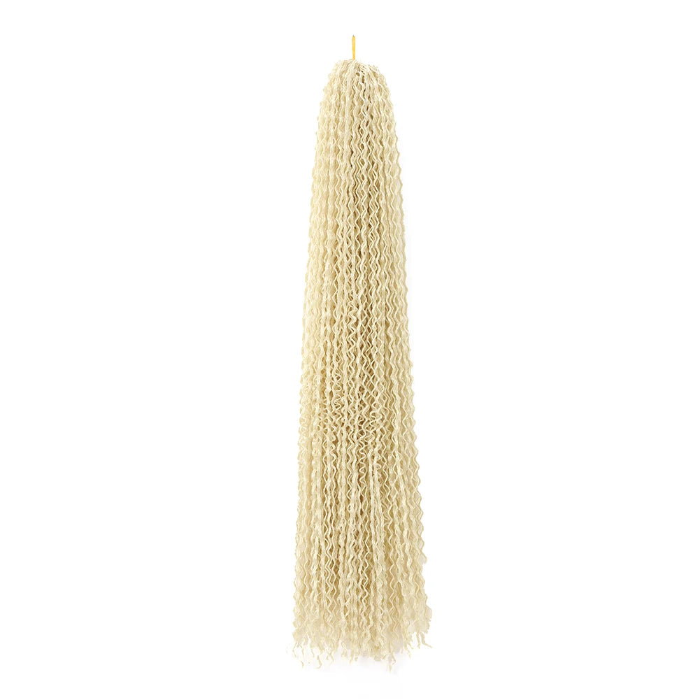 3X Pre-Looped Curly Synthetic Zizi Braids Thin Small Box Braid Crochet Twisted Hair Synthetic Kanekalon Braiding Hair Exten
