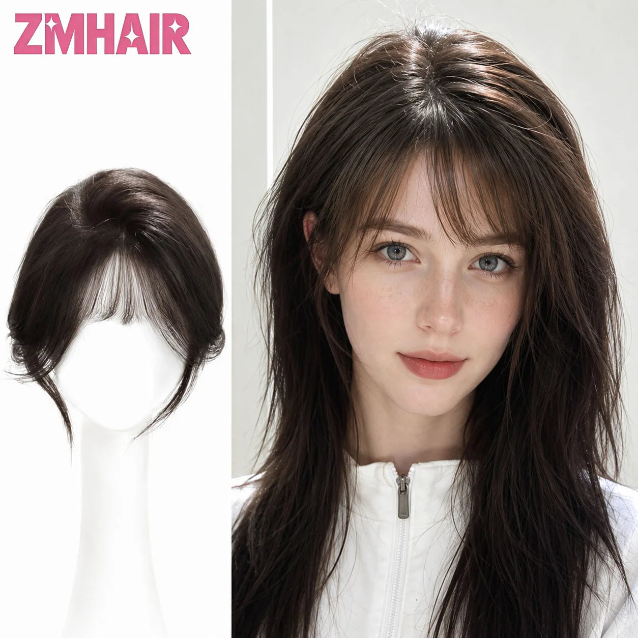 4# Brown Silk Base Hand Tied Wig with PU Edge European Hair Natural Scalp Look Light Thin Breathable Glueless Ready-to-Wear Wig