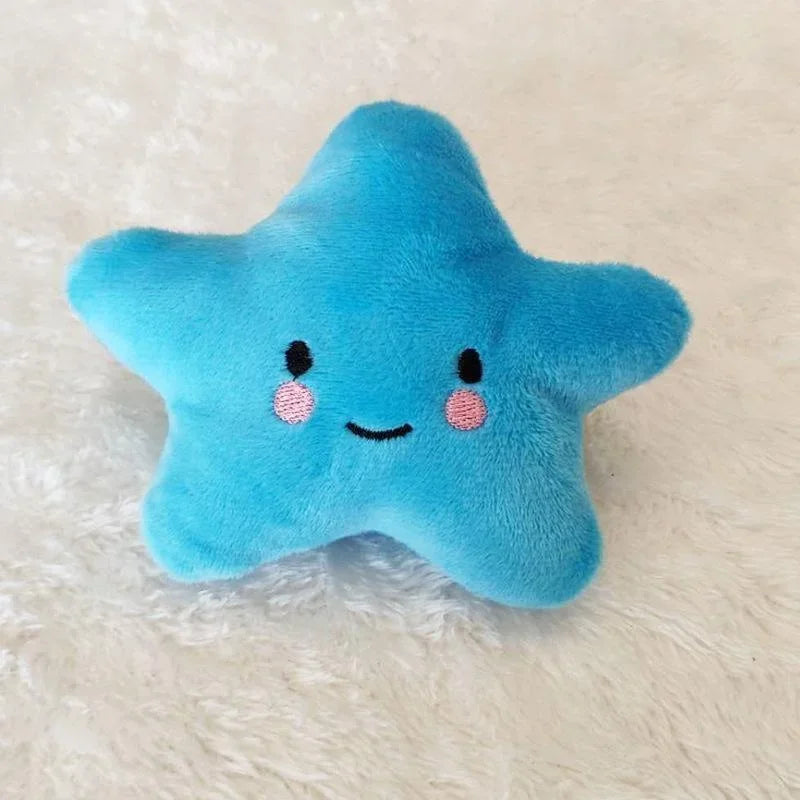Pets Toys Plush Sounding Pentagram Toys Pets Chew Playing Fun Cute Puppy Dogs Cats Squeaky Toys Pets Supplies Accessories