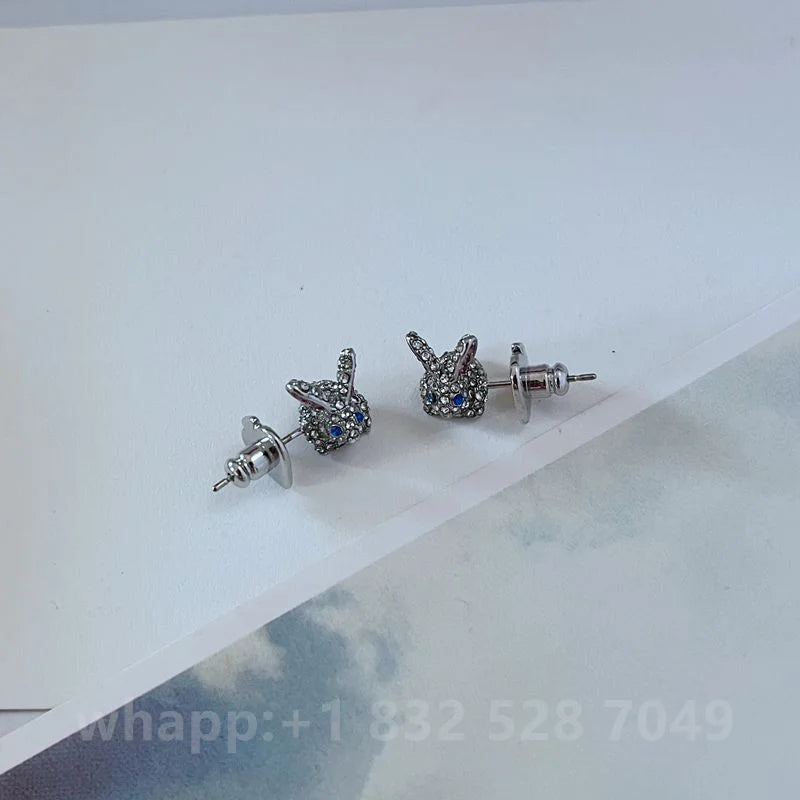 1:1 KS Jewelry Gold Stud Earrings For Women Fashion Jewelry Birthday Gift