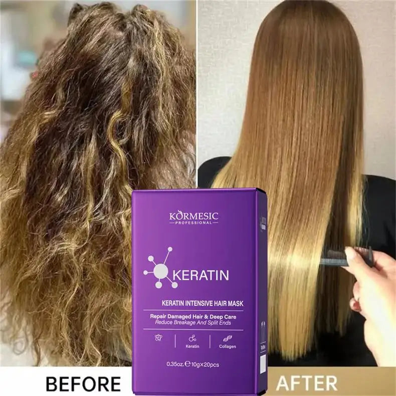 Magical Keratin Hair Mask 5 Seconds Repair Damaged Frizzy Hair Soft Smooth Shiny Nutrition Deep Moisturize Nourishing Hair Care