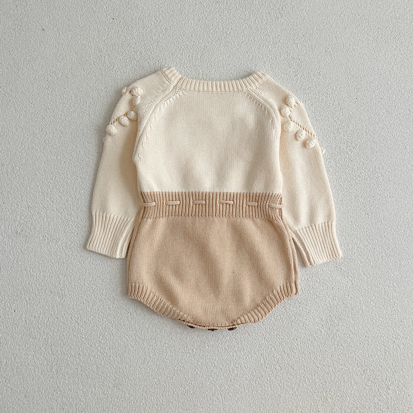 Autumn Lovely Heart Jumpsuit Infant Baby Girl Knitted Clothes Love Romper Bodysuit Outfit Spring Cotton Knitted Sweater Bodysuit