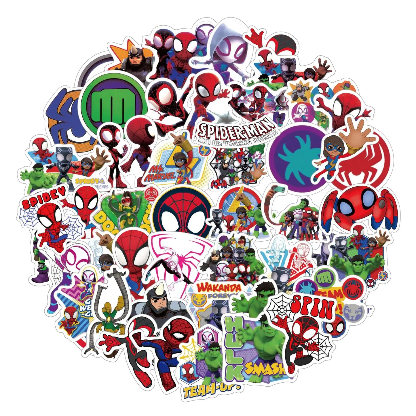 Spidey And His Amazing Friends Birthday Party Decoration Supplies Set Merry Christmas Balloons Cake Topper Tableware Party Gifts
