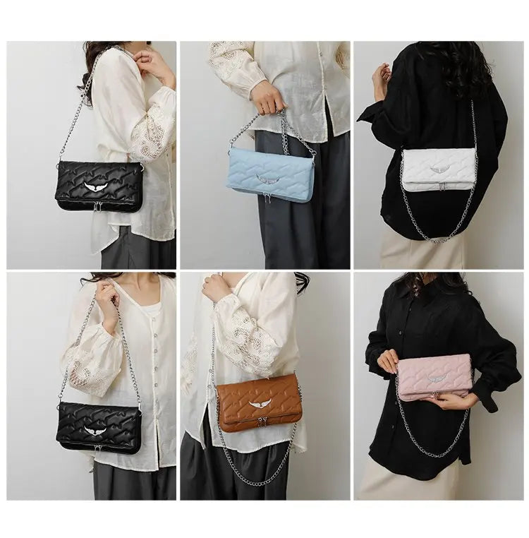 Chic Elegant Diaper Bags For Women Vintage Leather Messenger Bag Designer Crossbody Bag Simple Large Capacity Shoulder Bag