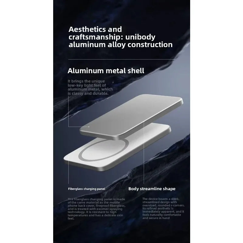 2026 Latest 6mm mini Ultra-Thin 10000mAh Wireless Magnetic Power Bank Type-C 20W Ultra-Fast Power Bank Portable Charger