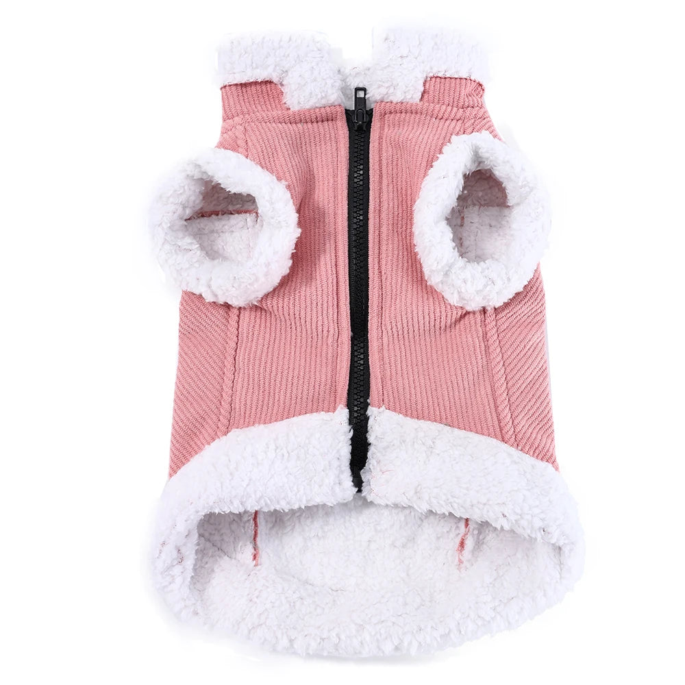 Pet Dog Jacket Coat For Small Medium Dogs Cats Winter Warm Fleece Puppy Clothes Windproof Cat Clothing Chihuahua Bulldog Outfits