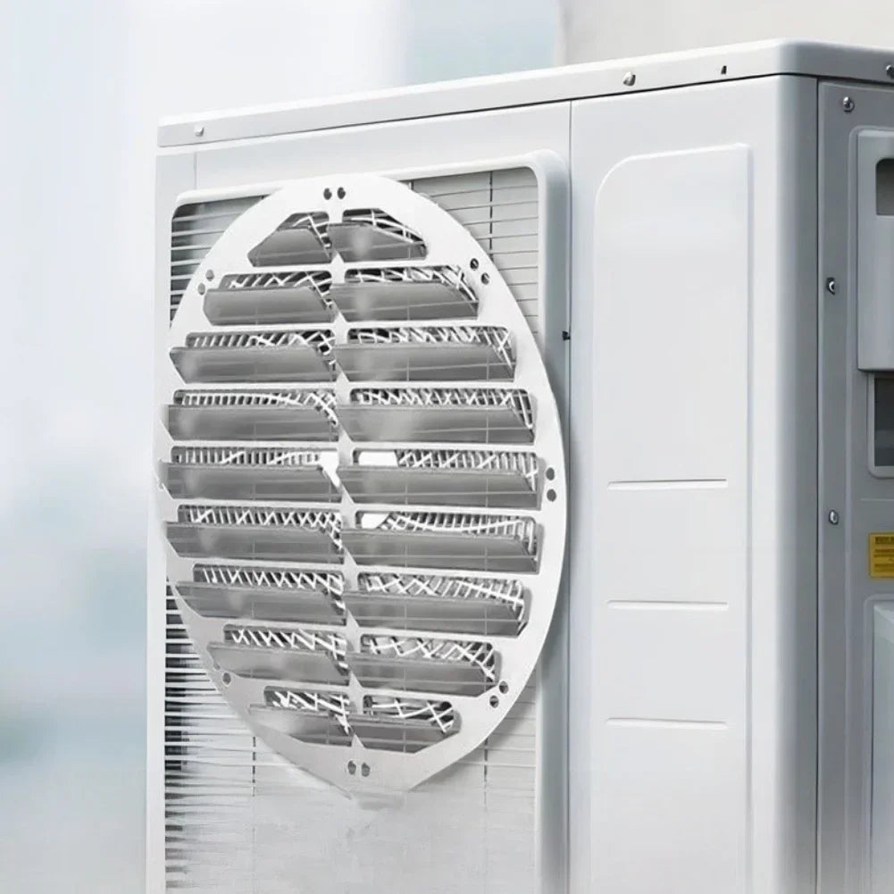 Stainless Steel AC Outdoor Air Guide Plate, No Drilling, Efficient Heat Dissipation, Fits Most Home AC Units