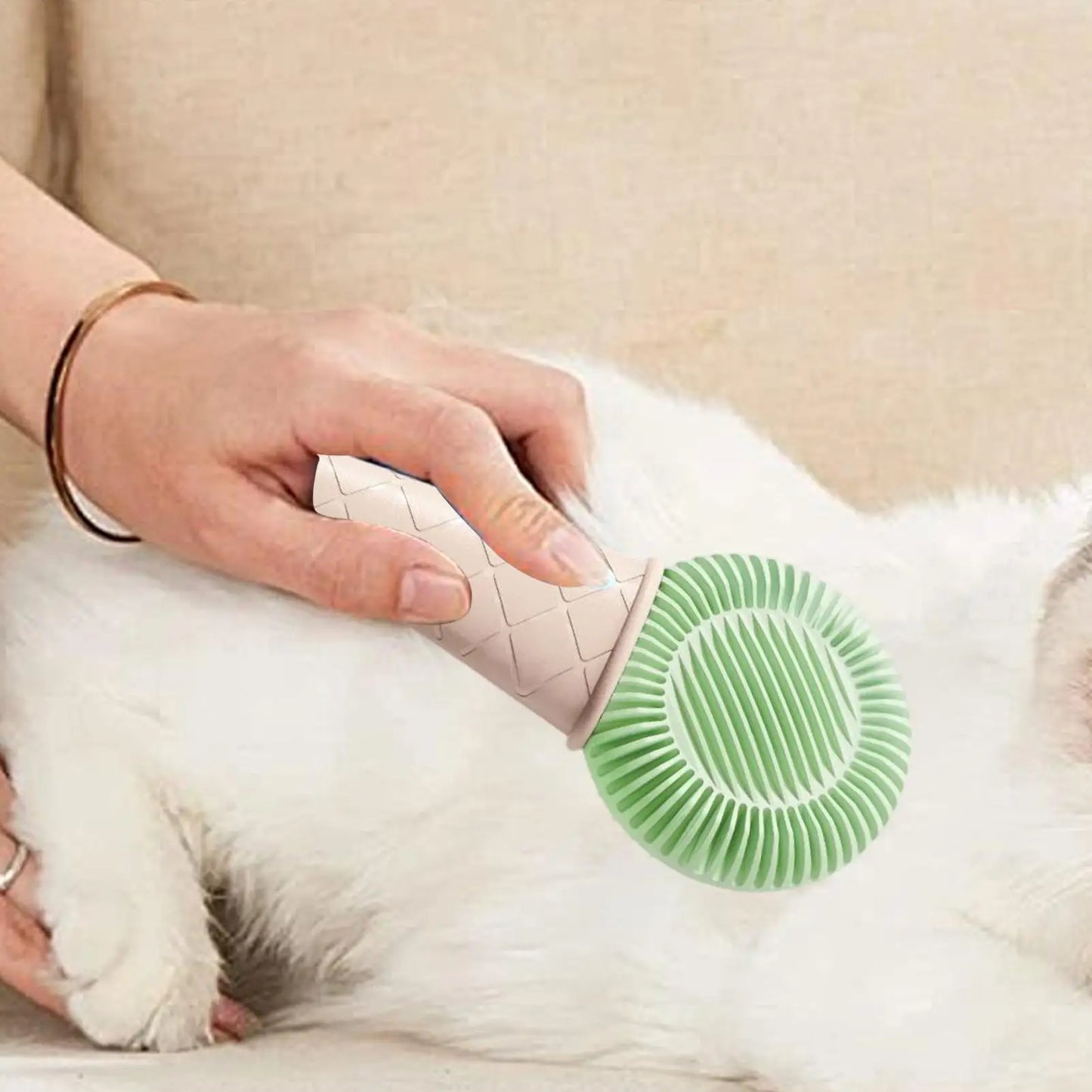 Dog Grooming Brush Animals Skin Massaging Soft Bristles Pet Cat Dog Hair Grooming Brush For Indoor Outdoor Long Short Coat Small