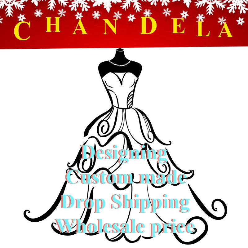 CHANDELA Off The Shoulder Princess Beach Wedding Dress For Women 2025 Sleeveless Bride Ruffles Bridal Gown Vestidos Customised