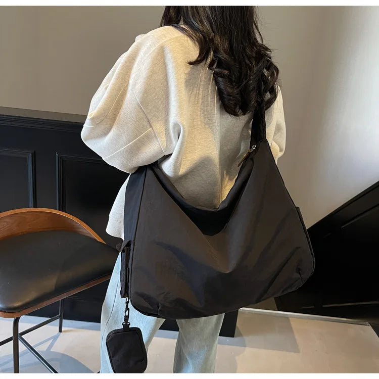 Women's Handbag Large Women Shoulder Shopper Bag Canvas Luxury Designer Cloth Tote Bags for Woman Big Female Daily Commuter City